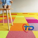 Thảm tấm SA52 Thảm tấm một màu Thảm tấm màu đỏ trải sàn