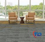 Thảm Skywalk SK403 Thảm tấm trải sàn màu xám xọc kẻ cực đẹp