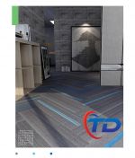 Thảm Skywalk SK09 Thảm tấm trải sàn hoa văn màu xanh biển