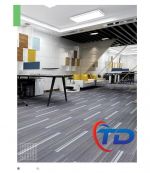 Thảm Skywalk SK06 Thảm tấm trải sàn hoa văn xọc xám sang trọng