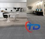 Thảm tấm Artline AR01  Thảm tấm đế cao su màu đen xọc kẻ