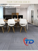 Thảm tấm Artline AR02  Thảm tấm đế cao su màu ghi xọc đen