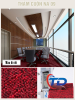 Thảm cuộn NA09 Thảm cuộn văn phòng màu đỏ đô sang trọng