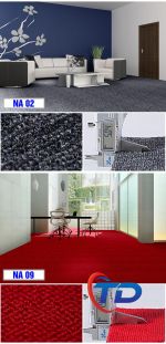 Thảm cuộn NA09 Thảm cuộn văn phòng màu đỏ đô sang trọng