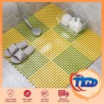 Thảm nhựa ghép 30cm Thảm nhựa ghép miếng chống trơn nhà tắm