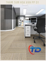 Thảm tấm Artline AR04  Thảm tấm đế cao su họa tiết màu vàng sọc