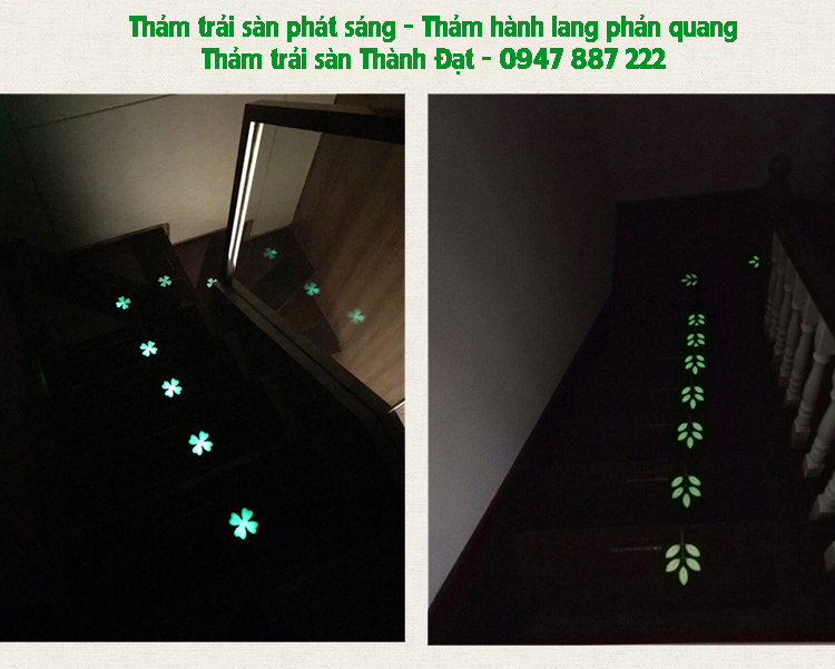 Thảm trải sàn phát sáng trong đêm, thảm phản quang cho bé
