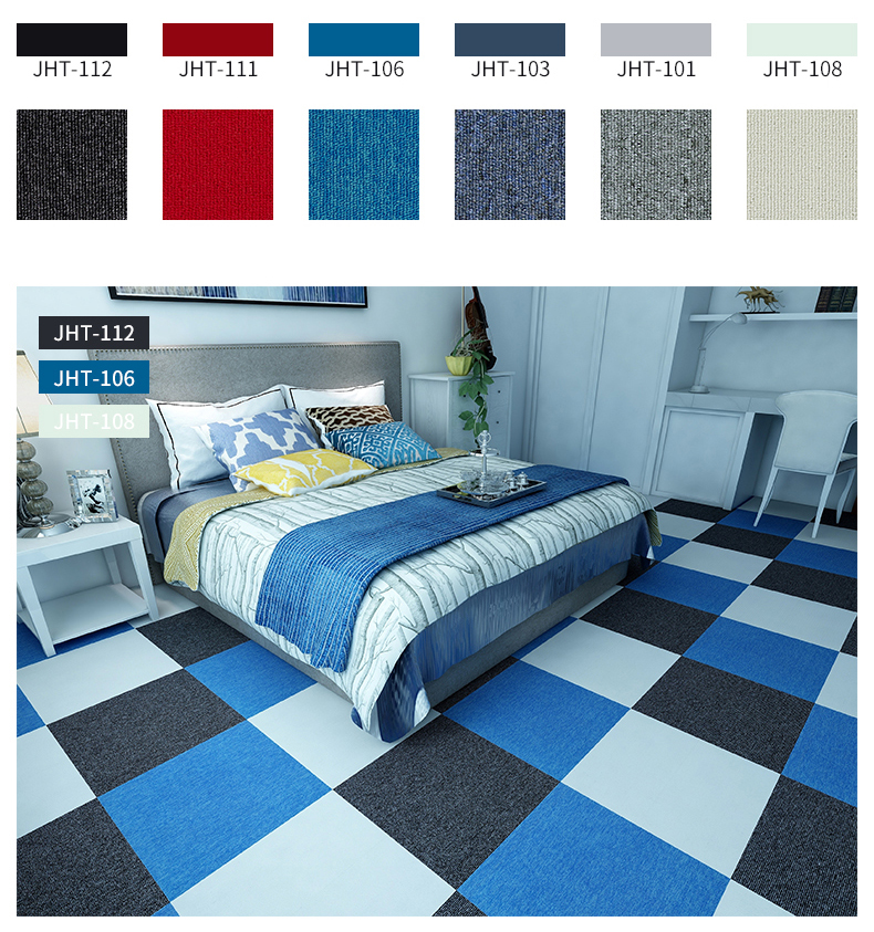 Thảm tấm ghép SA21 Thảm tấm Standard Thảm văn phòng một màu