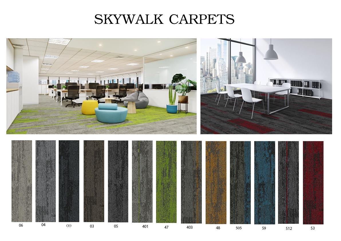 Thảm trải sàn skywalk - thảm tấm văn phòng kích thước 25*10cm